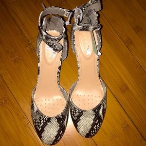 Evolve Snakeskin Heels